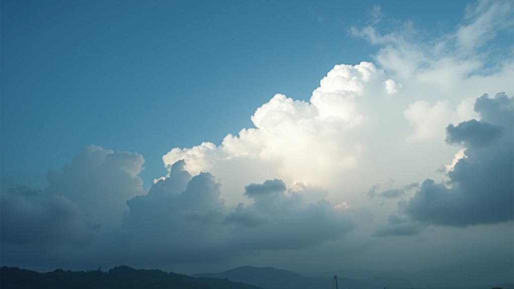 Landscape photograph showing dramatic sky with clouds after contrast enhancement making details and depth more visible